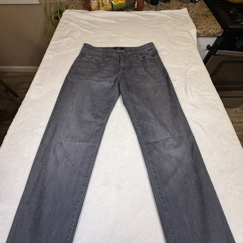 Mavi Steve Athletic Fit Jeans Mens 34x30 Gray Stretch Denim Straight Leg - Picture 2 of 11